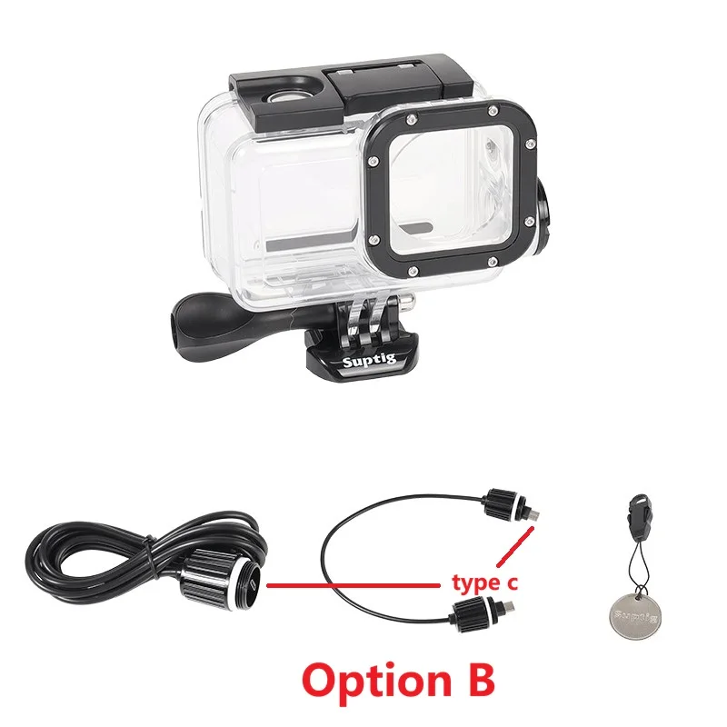 DJI Camera Accessories Chargering Waterproof Case/Portect Frame Motocycle Charger Shell Housing /Box/USB Cable for Action 3/4/5 view 6