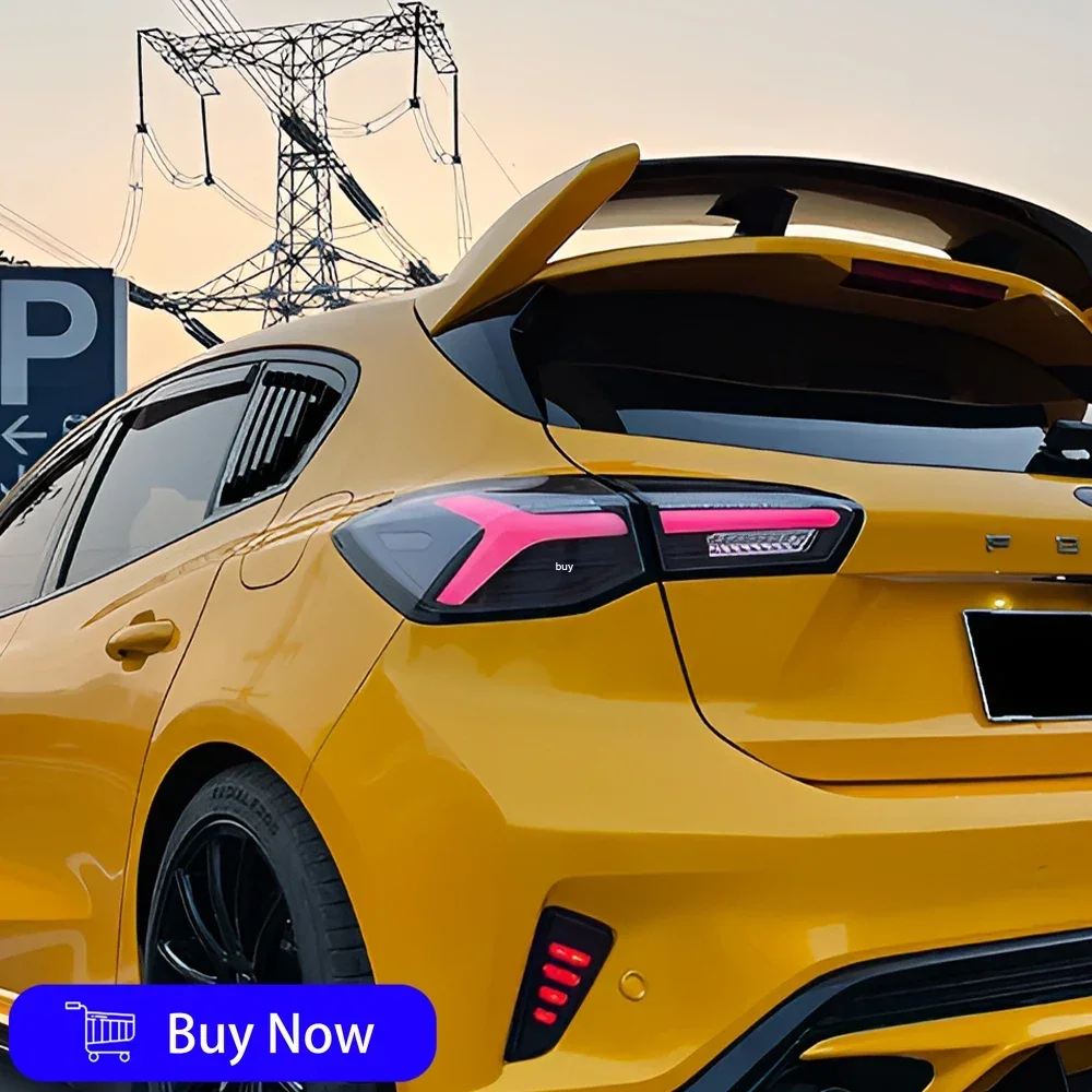 

For Ford Focus Hatchback 2019-2021 Car Taillights Assembly LED Auto Rear Back Lamps Upgrade Audi style Taillight Car Accessories