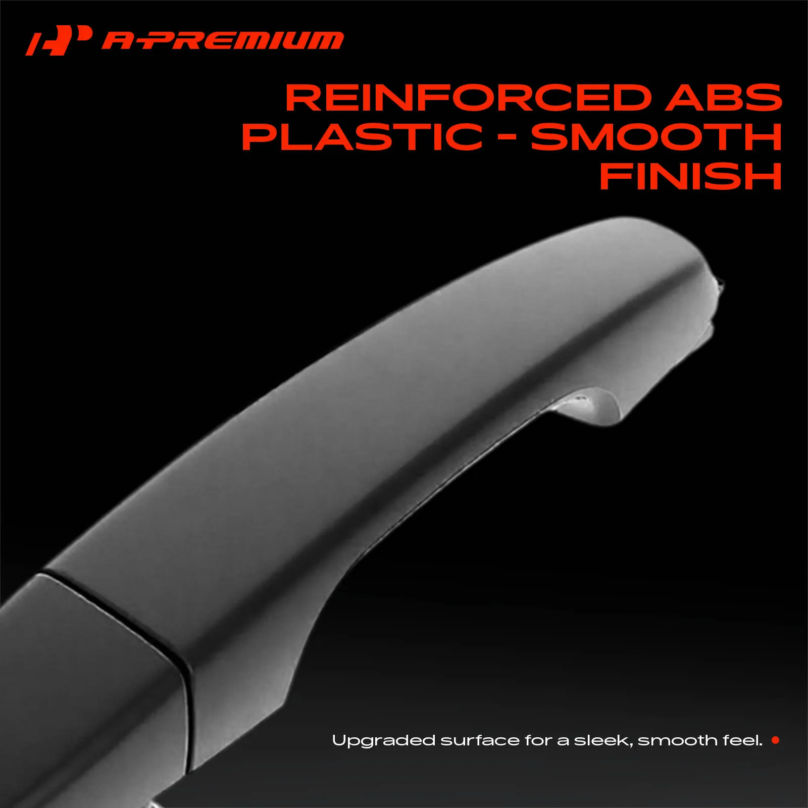 A-Premium 4Pcs Front & Rear Black Exterior Door Handle with Keyhole for Pontiac G8 2008-2009