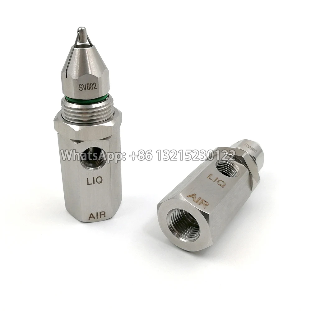 SS304 Ultrasonic Air Atomizer, Dust Removal Spray Nozzle, Dry Fog Fine Mist Humidifier, Odour Control, SV980, SV882, SK508