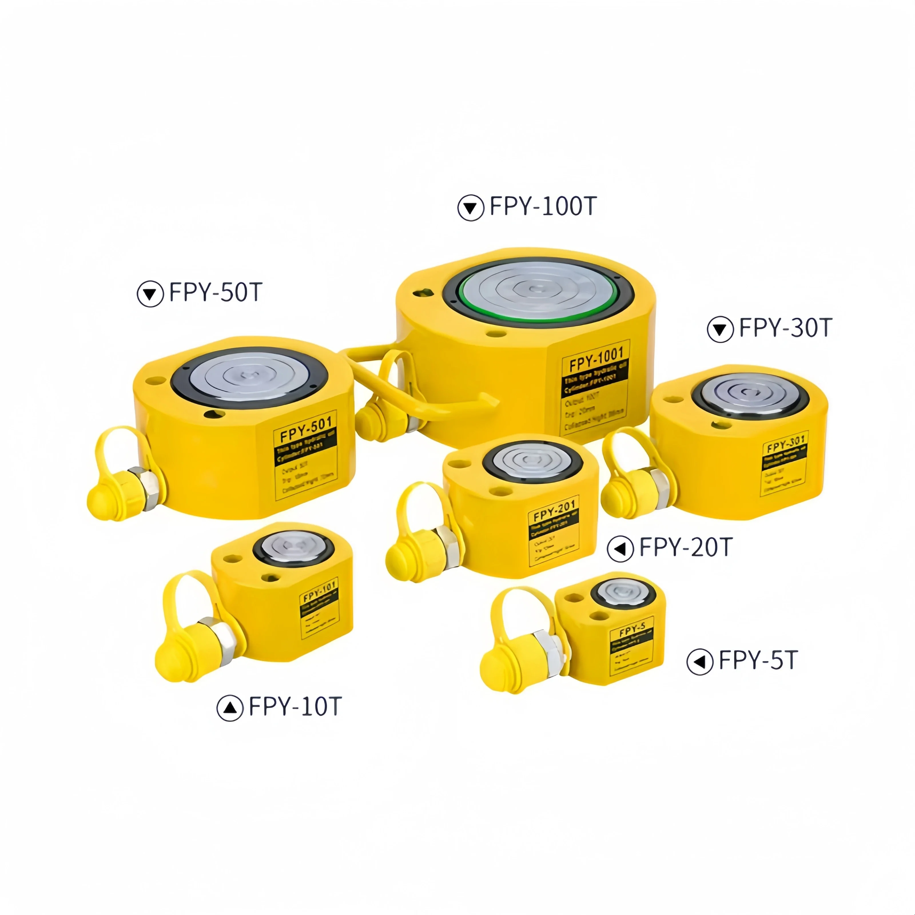 FPY-1001 Ultra Steel Hydraulic Jack Pump Work With CP-700 Hand Pump Multi-Section Jack For Lifting Tools Capacity Load 100T