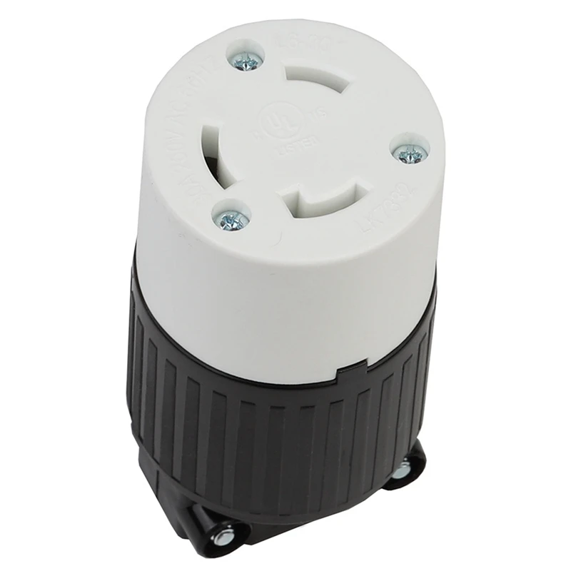 

Комплект вилки питания, 30 А, 250 Вольт, штекер, гнездо, поворотный замок, 3-проводная вилка Nema L6-30P/30R LK7332 + LK6332, головка генератора, вилка стандарта США-A09G