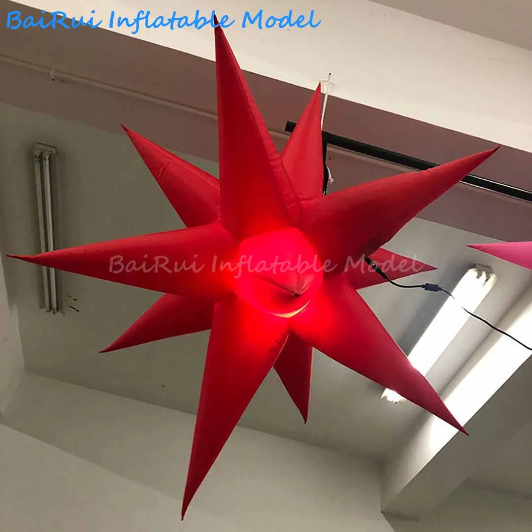 Aufblasbare Leuchtende Sterne mit Farbwechsel-LED-Licht für Nachtclub, Bar, Party, Dekoration, Event-Werbung und Requisiten – Detail 2