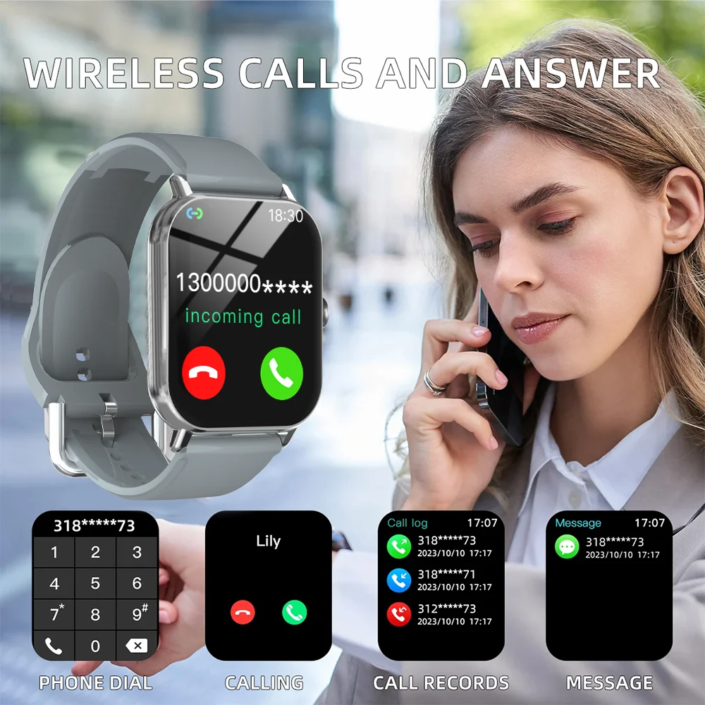 Men's 2026 Smart Watch with Bluetooth Calling & Music Playback