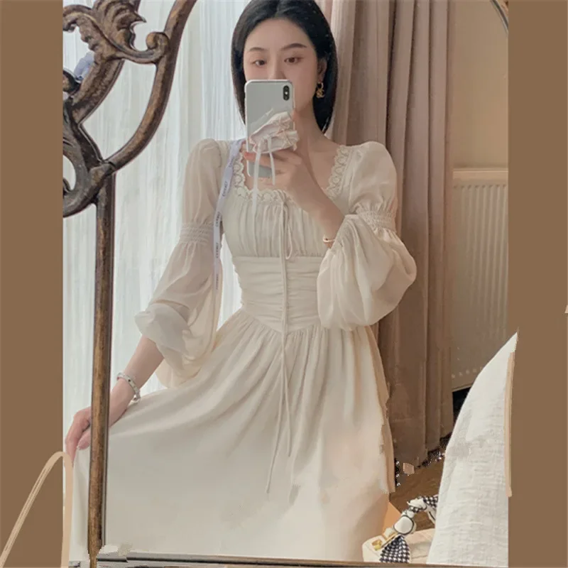 

Women Fashion Elegant Casual Solid Party Dress Vintage Chic A-Line Birthday Prom Vestidos Female Clothes Robe Mujers New Summer