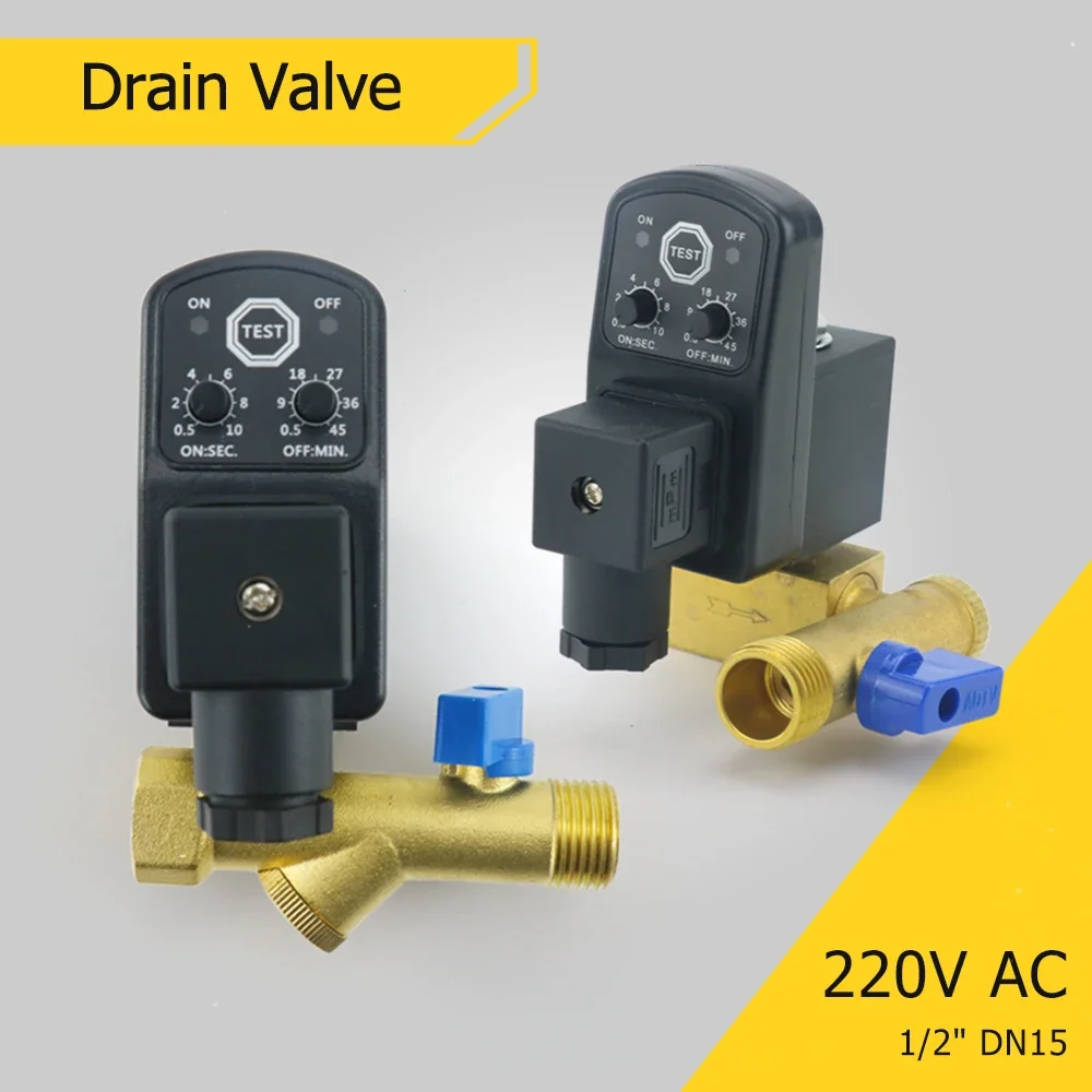 Brass Drain Solenoid Valve 1/2