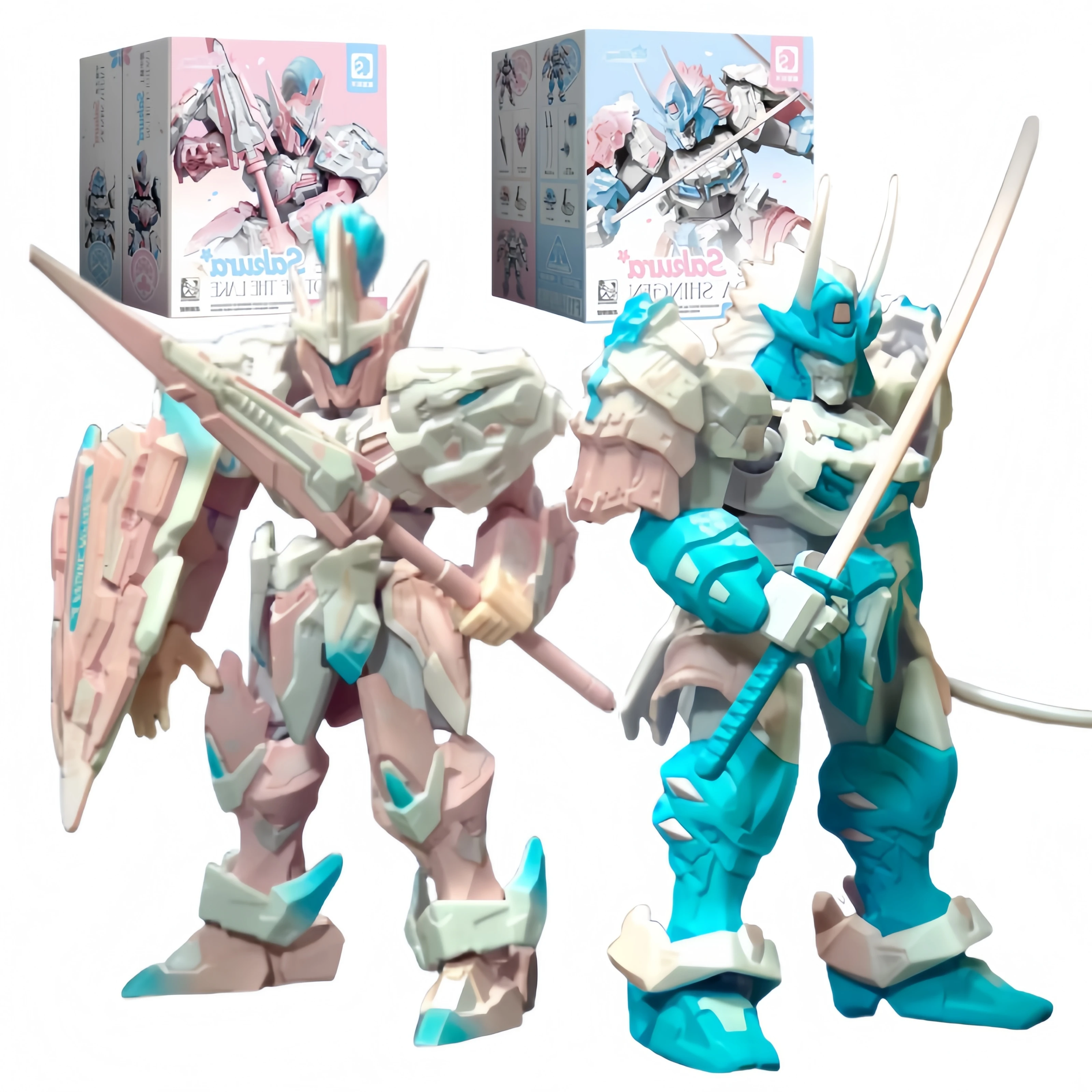 SEMBO Bouwstenen Voorouder Effect Takeda Shingen Lake Knight Sakura Set Assemblage Mobiel Model Ornament Collectie Cadeau
