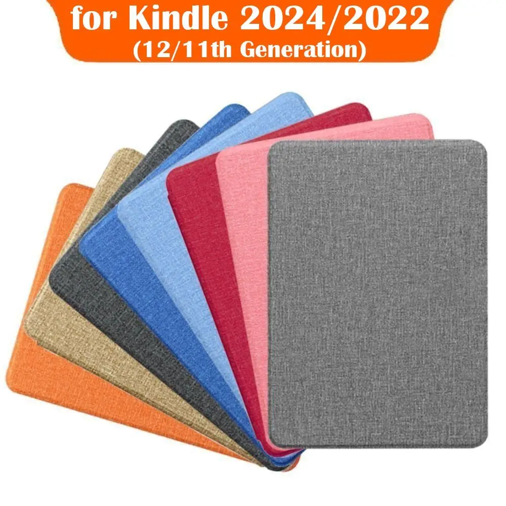 For Kindle Basic 2024 (12th Generation) Smart Case Folio Cover Leather 6 inch e-Reader Protective Shell C2V2L3 Auto Sleep/Wake
