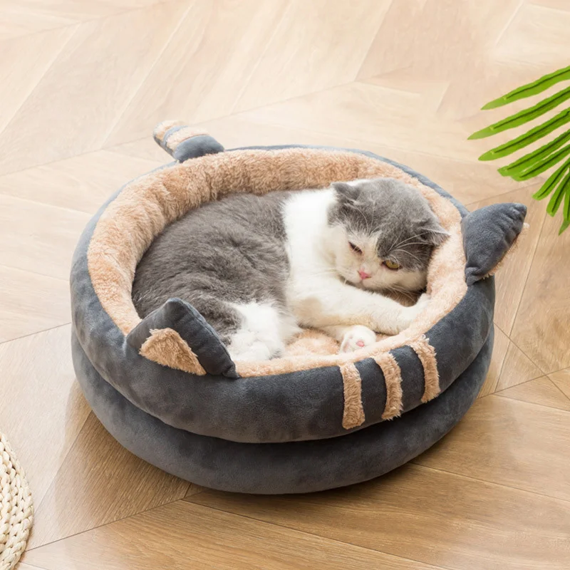 

Winter Cute Cat Nest Semi Closed Pet Nest Cat House Cat Bed Cat House Supplies Cat Nest Villa Home Decoration Pet Supplies