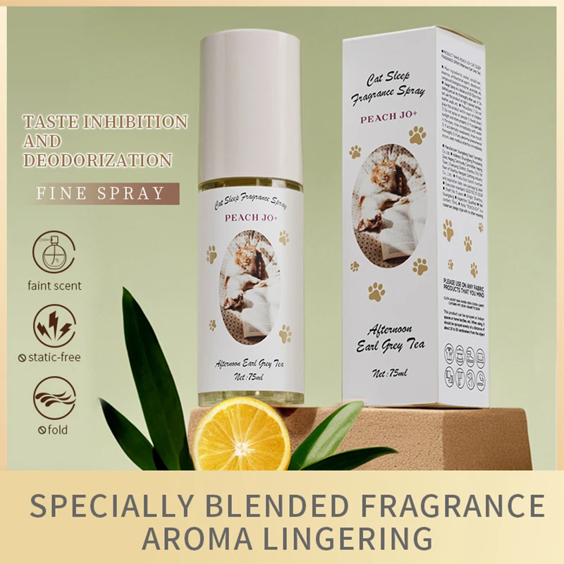 Profumo per il sonno del gatto Lavanda Gelsomino Spray d'aria naturale fresco Piano naturale Ultimo deodorante Fascino Vitalità Deodorizzazione Profumo 75ml