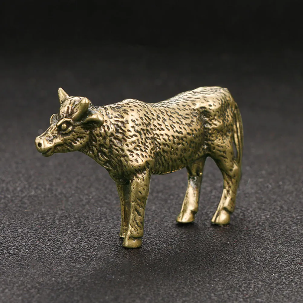 

Desktop Small Adornment Desktop Landscape Decor For Home Office Tabletop Vintage Cow Vintage Cow Decor Statue