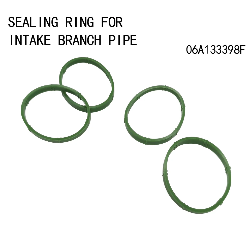 

4Pcs Sealing ring for intake branch pipe For Audi A3 S3 Skoda Octavia VW Polo beetle Sagitar Caddy Bora Golf Jetta 06A133398F