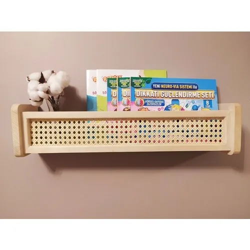 Babyroomstore-Estantería de madera hazeranlì, estantería Montessori para habitación de bebés y niños, estante de malla