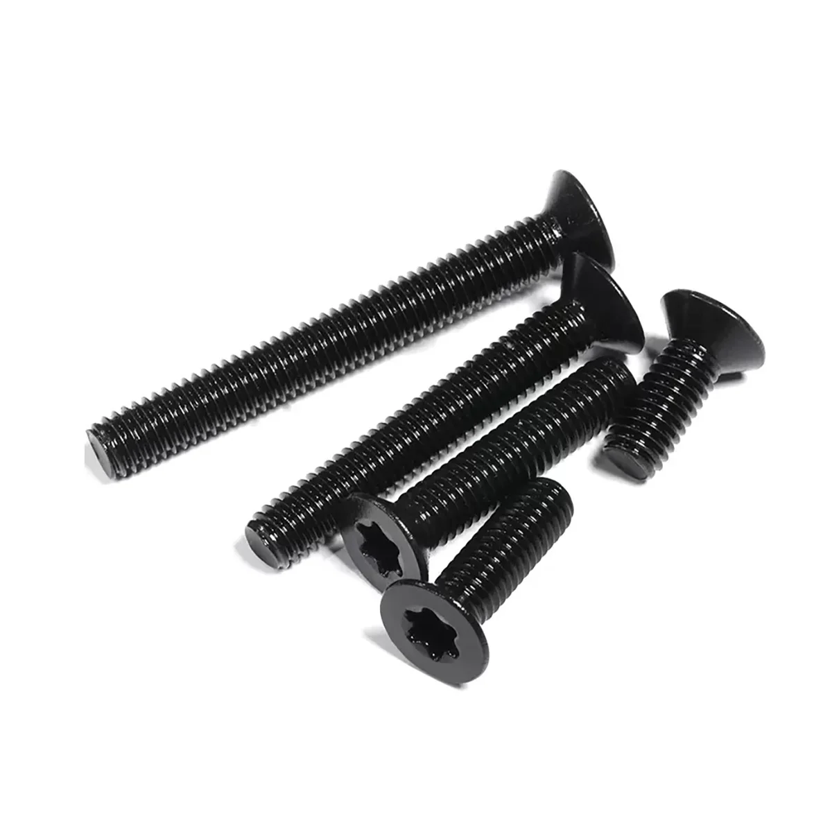 Black 304 Stainless Steel Countersunk Torx Screw Flat Head Extended Anti-Theft Bolt M5M6M8M10