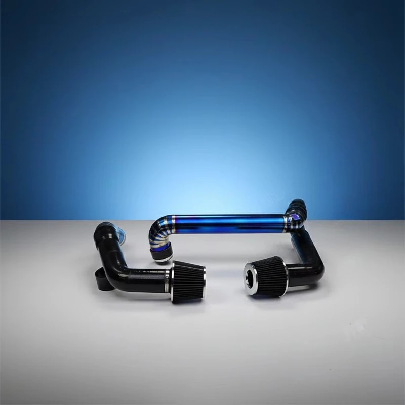 New for  G8X M3 M4 Front Mount Burnt Gold Silicon Black Titanium Intake Pipe for S58 Engine