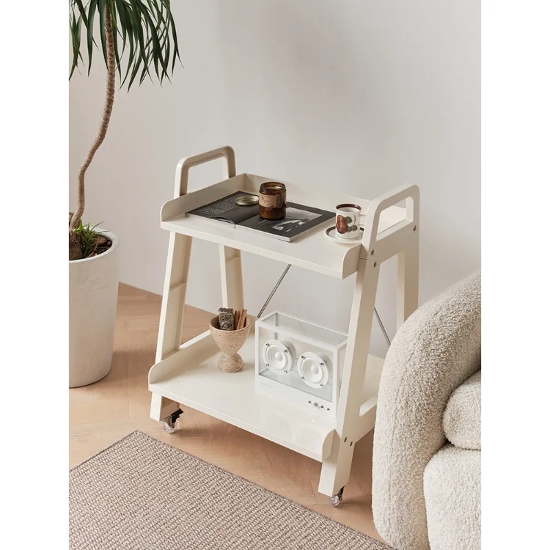 

Multi-Tiered Storage Cart-Nordic Style Mobile Side Table for Home Trendy INS Design and Convenient Organization Organizer