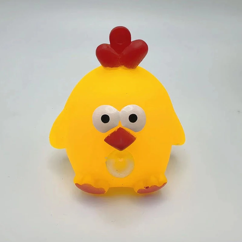 1PC New Cute Chicken Squeeze And Spit Bubble Toys Autism Sensory Toys Stress & Anxiety Relief Fidget Toys Bubble Chicken