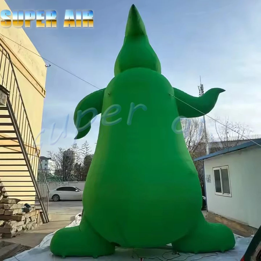 تصميم إبداعي لتزيين الهالوين الأخضر نموذج شبح قابل للنفخ لحفلات الاحتفال