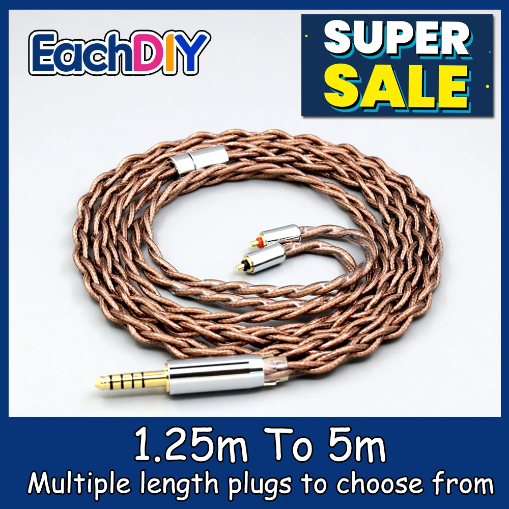 99% 24k Gold 7n Pure Silver Graphene Shield Earphone Cable For Etymotic EVO Multi-Driver Earphone IPX T2 Pin LN008515