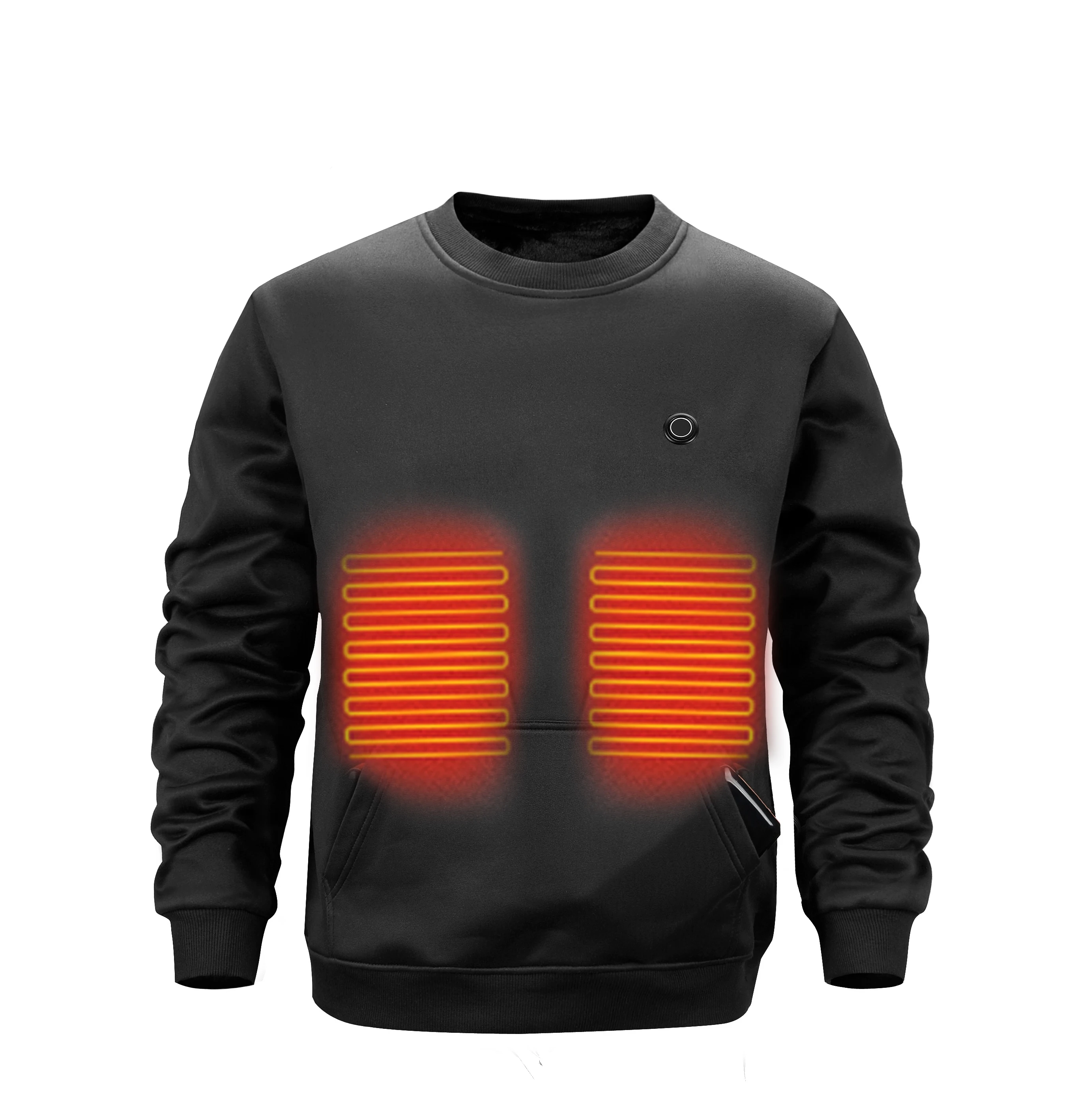 La nueva prenda calefactora inteligente es una sudadera relajada y cómoda que se puede calentar usando carga USB. Es diseñado para