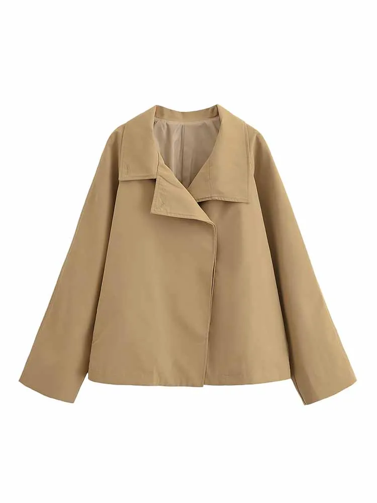 

European and American style autumn new fashion trend women's clothing commuting all-match cotton long-sleeved shirt jacket