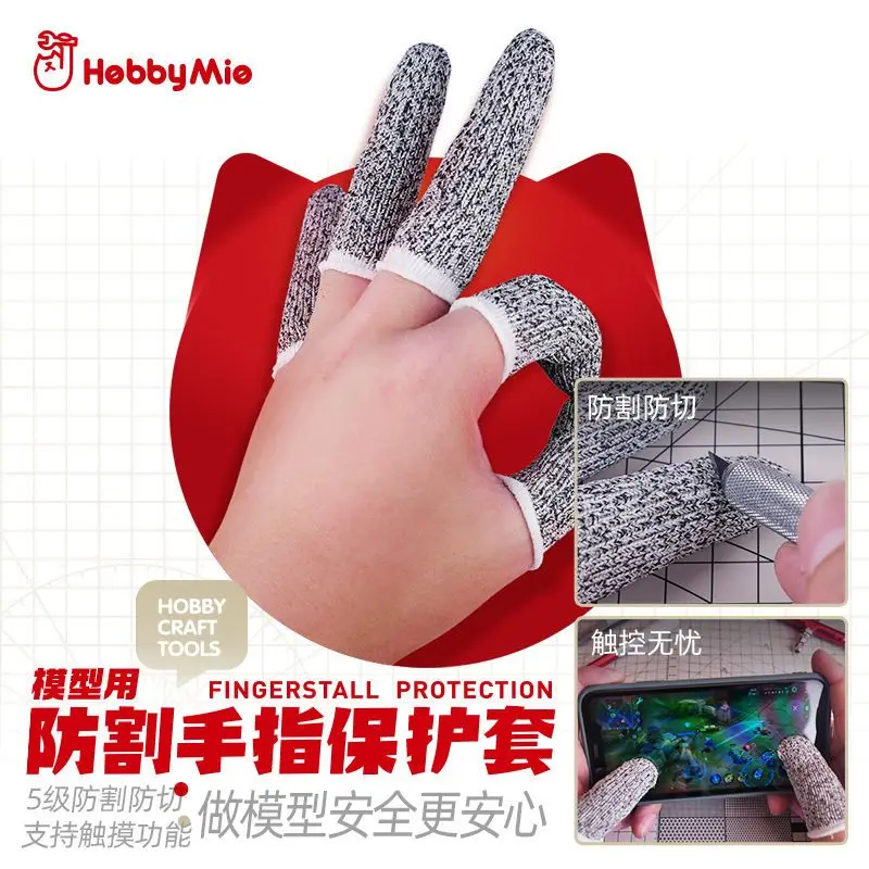 HOBBY MIO Model Yapımı için Kesilmeye Dayanıklı Parmak Koruyucuları, Bıçak Kesme Aletleri için Yüksek Yoğunluklu Koruyucu Eldivenler