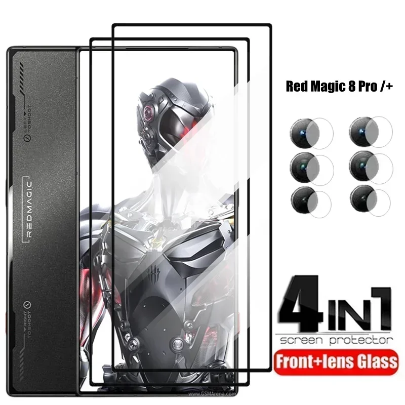 Tempered Glass for ZTE nubia Red Magic 8 Pro 9 8s 8 Pro+ Screen Protector Camera on Red Magic8 pro 8pro Plus HD Protective Glass