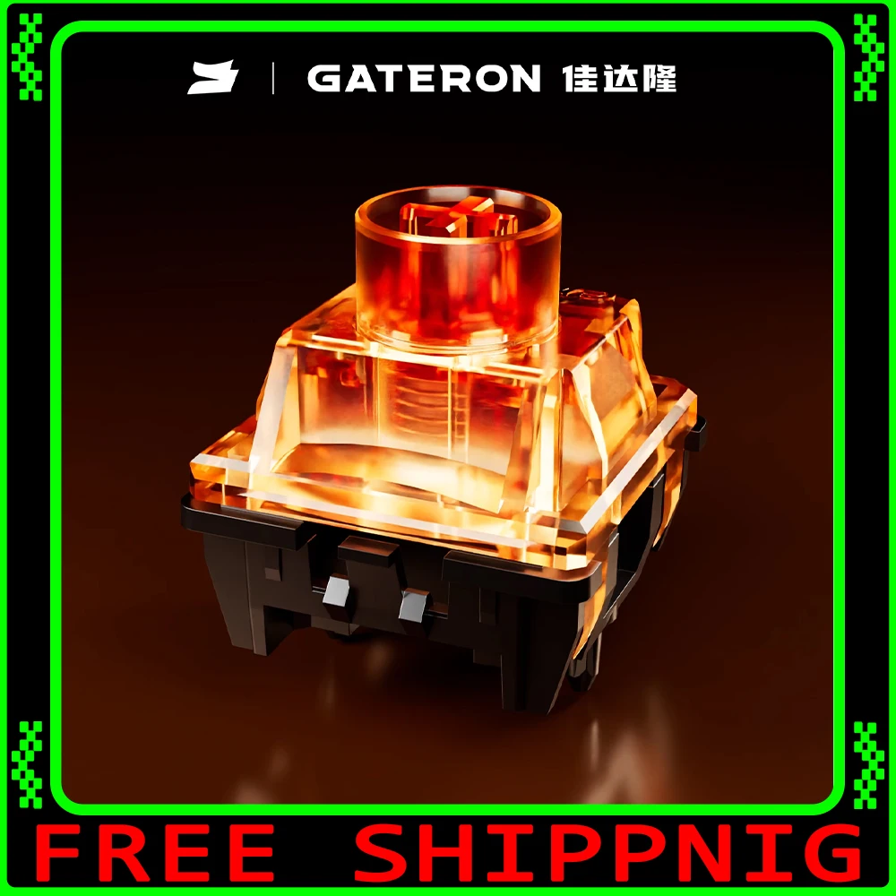 

Магнитный переключатель GATERON Spark, триггеры с разделенной структурой, стабильный двойной герметичный HIFI звуковой переключатель клавиатуры, аксессуары для клавиатуры на заказ