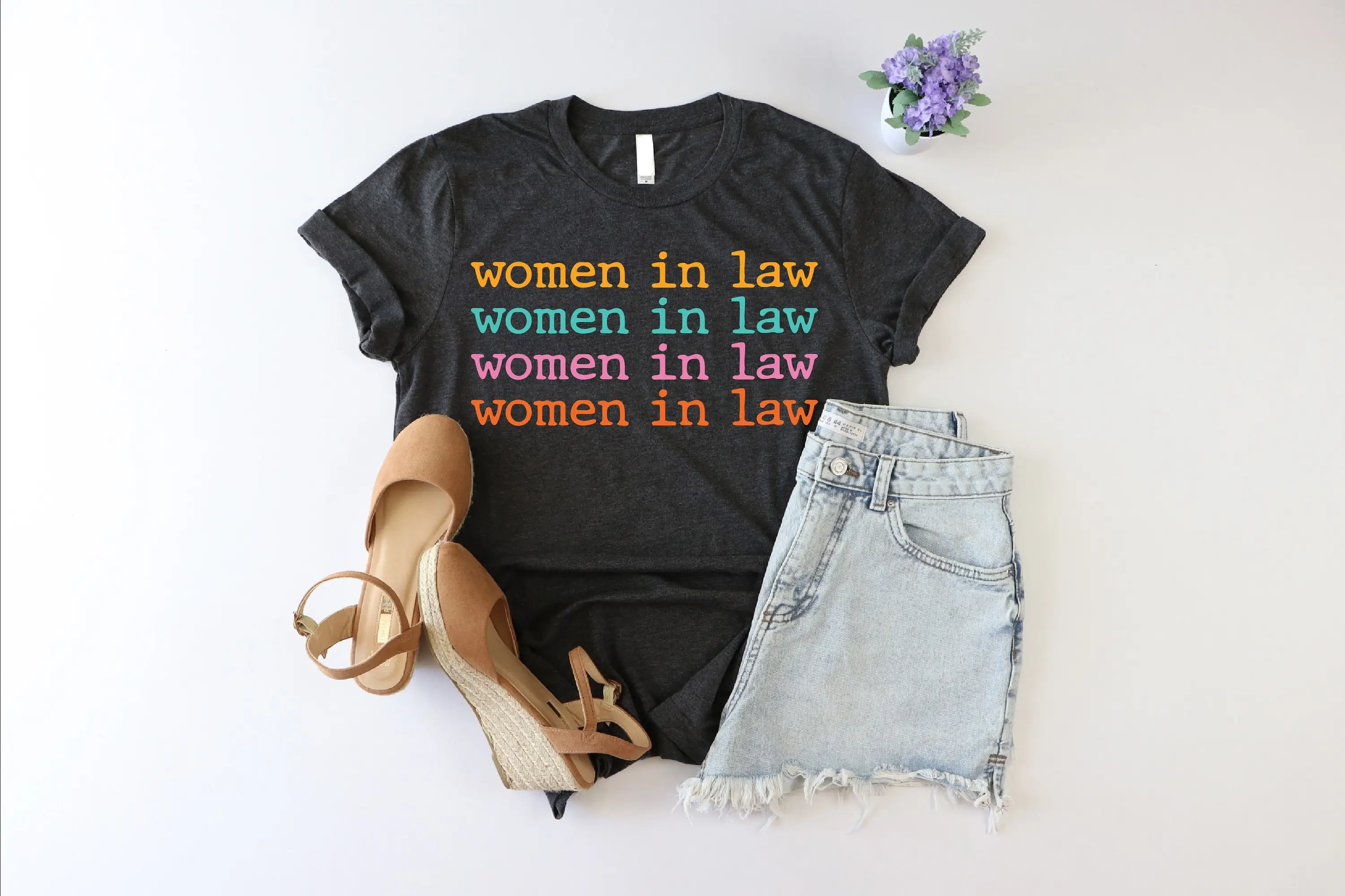 Women In Law T Shirt Female Lawyer School Attorney Graduation Future For Lowyer Girl