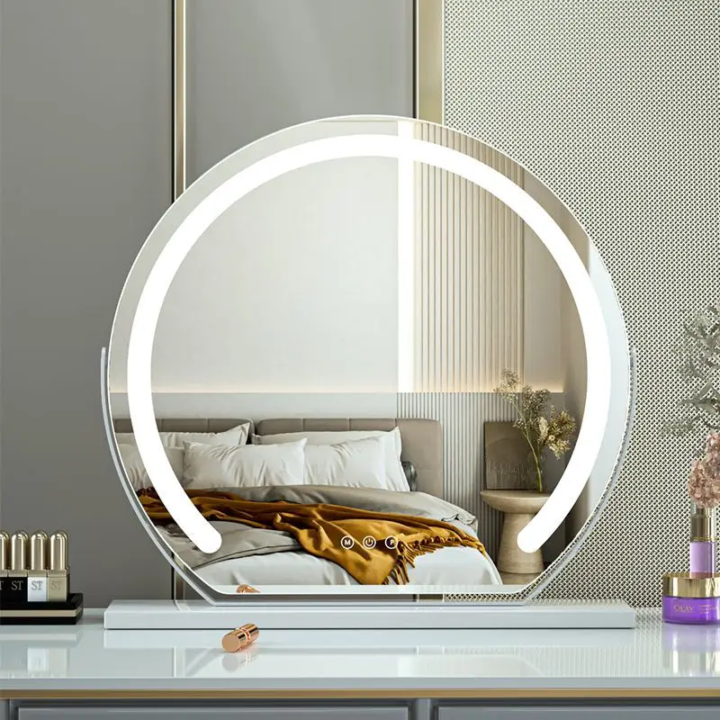 Smart Large Illuminated Makeup Mirror Tabletop Dresser Beauty Mirror espejo tocador makeup mirror зерколо с подсветкой