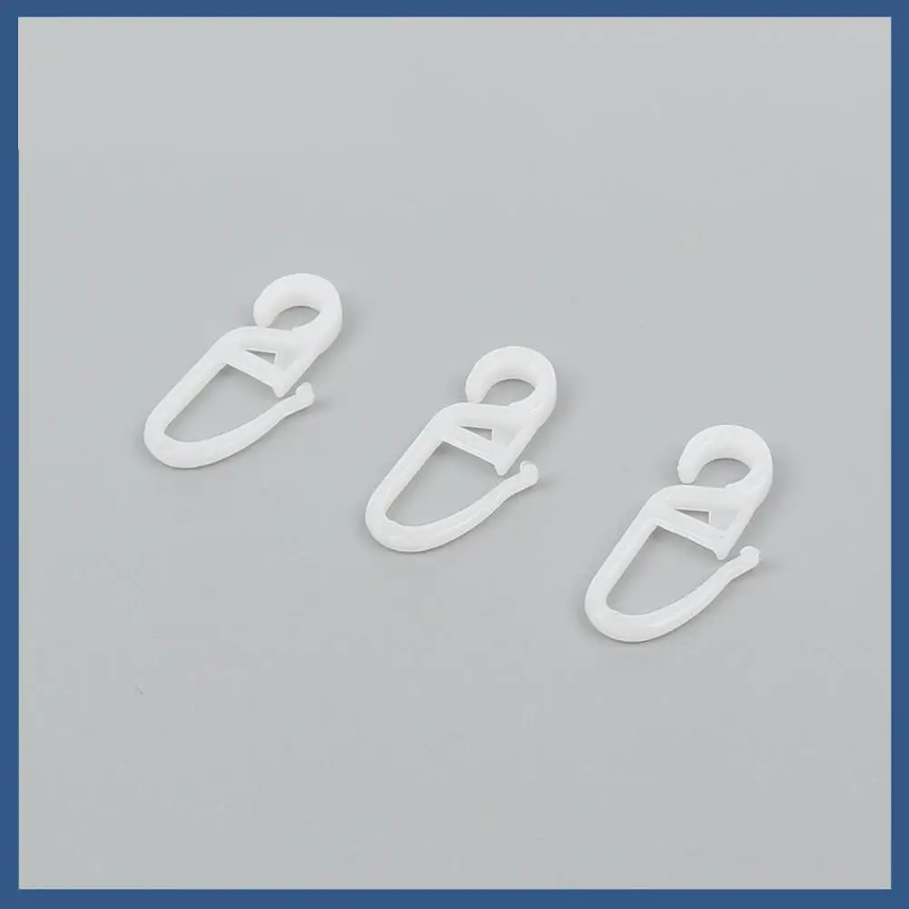 100 Curtain Hooks Curtain Hooks 100pcs Clip-on Hooks For Curtain Rings Pleating Hooks With 10mm Eyelet Plastic Curtain Loop