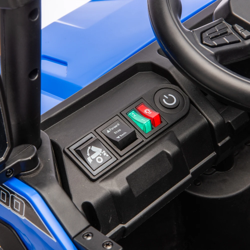 24V 400W キッズ電動ダンプトラック、6輪、4WDスーパーパフォーマンス、Bluetooth搭載、音楽付き早期教育機能、3歳以上向け