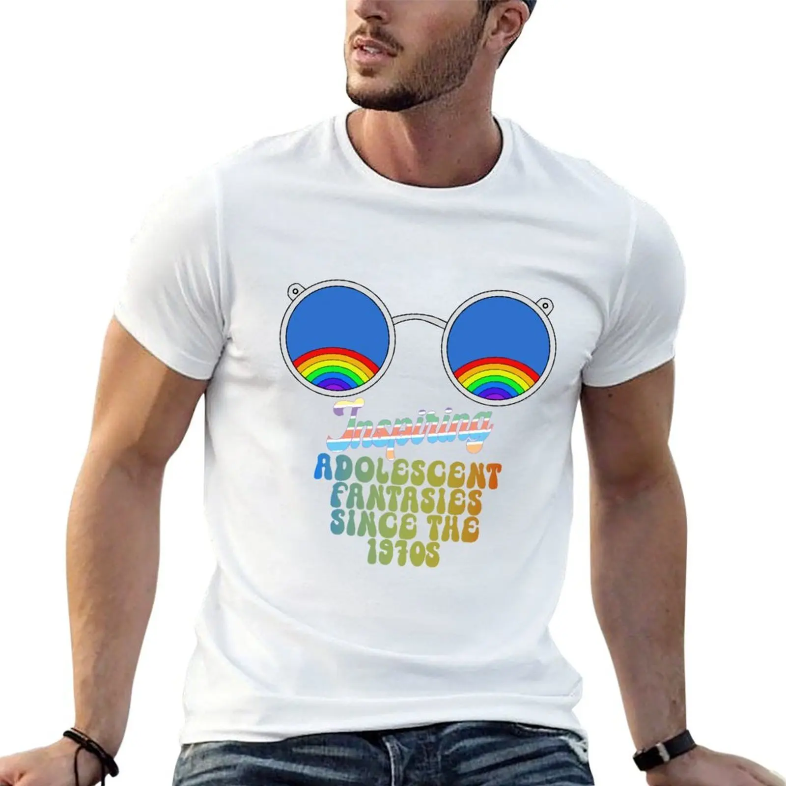 

Cheeky 70s T-Shirt cotton t shirts man 100% t shirts for man pack white T-Shirt