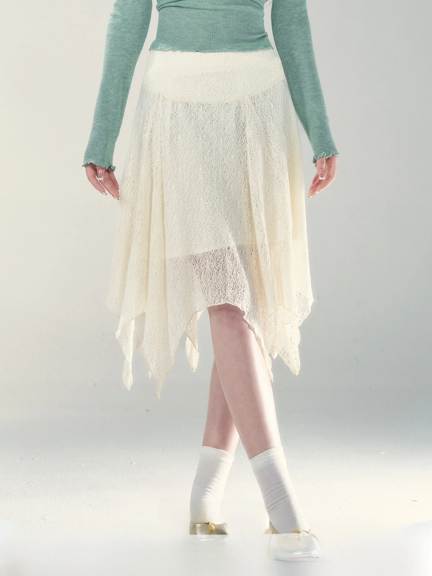 

Asymmetric A-Line Skirt High Waist Commuter Korean Style Women's Fashion Spring 2026 New Arrival Elegant Short Skirt
