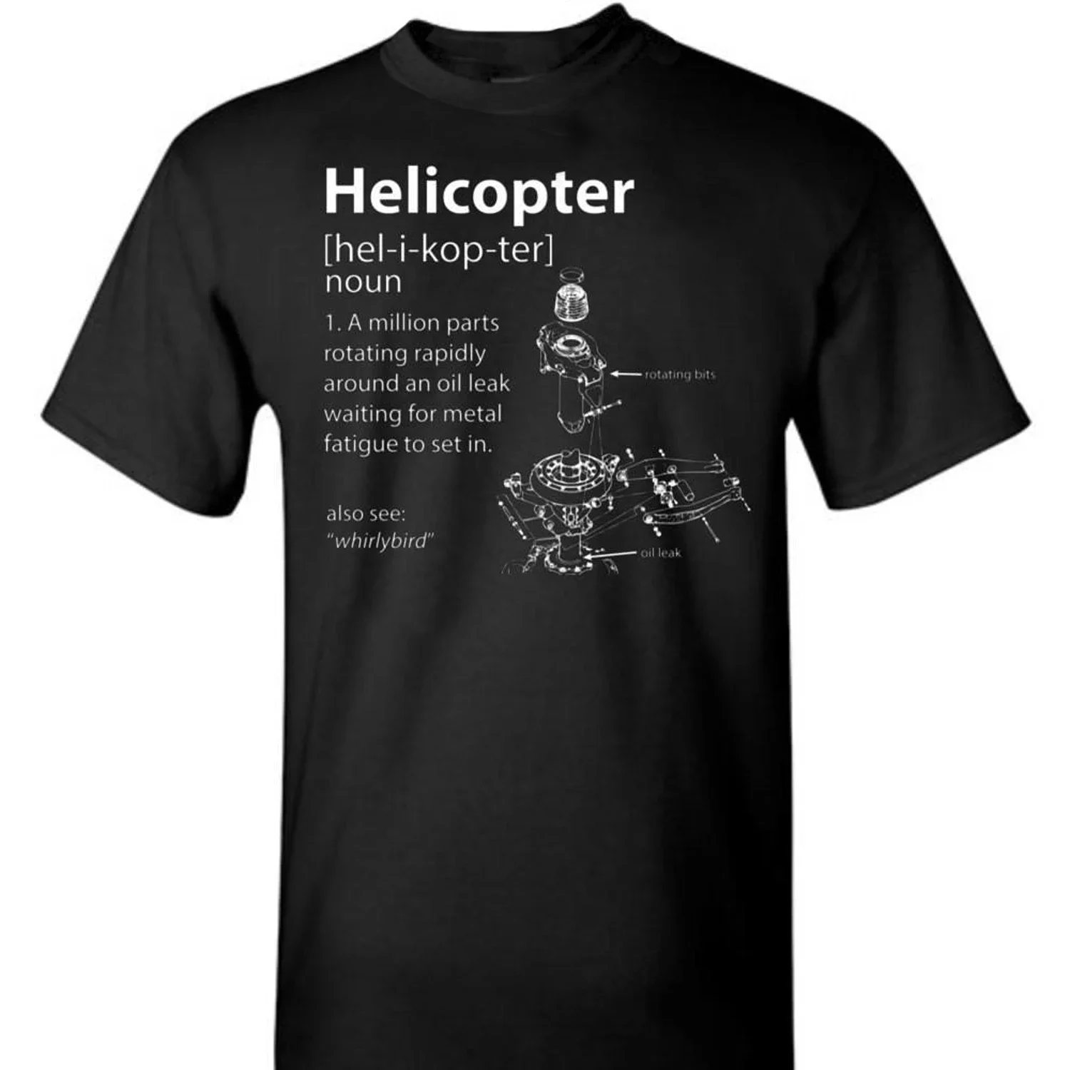 Funny Helicopter Definition T-Shirt. Summer Cotton Short Sleeve O-Neck Mens T Shirt New S-3XL