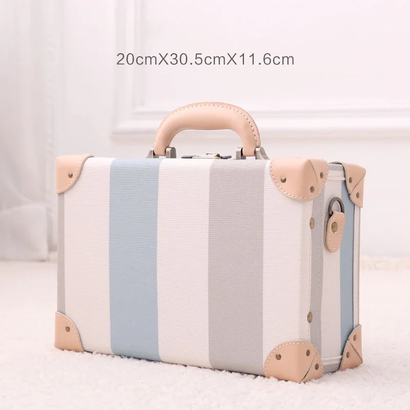 Small Cabin Travel Hand Mini Carrying Luggage Suitcase New Female Fashion Cosmetic Case 14 Inch Small Portable Storage Box