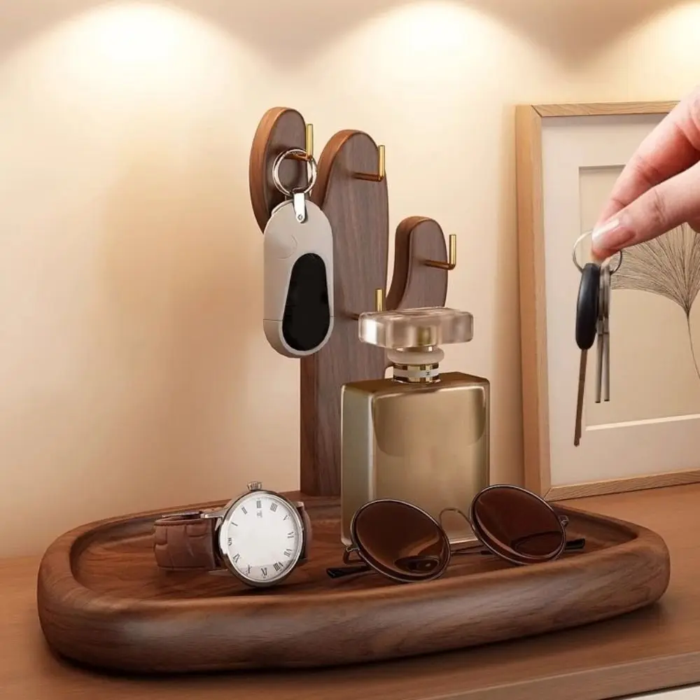 

Деревянная подставка для хранения большой вместимости, экономящая место, декоративная подставка для демонстрации украшений, влагостойкая, водонепроницаемая