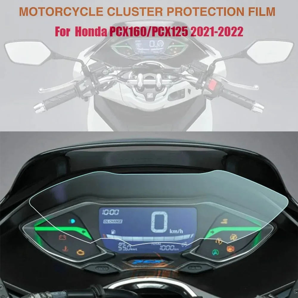 

For Honda PCX160 PCX125 PCX 160 125 2021 2022 2023 2024 Motorcycle Instrument Scratch Protection Film Dashboard Screen Protector