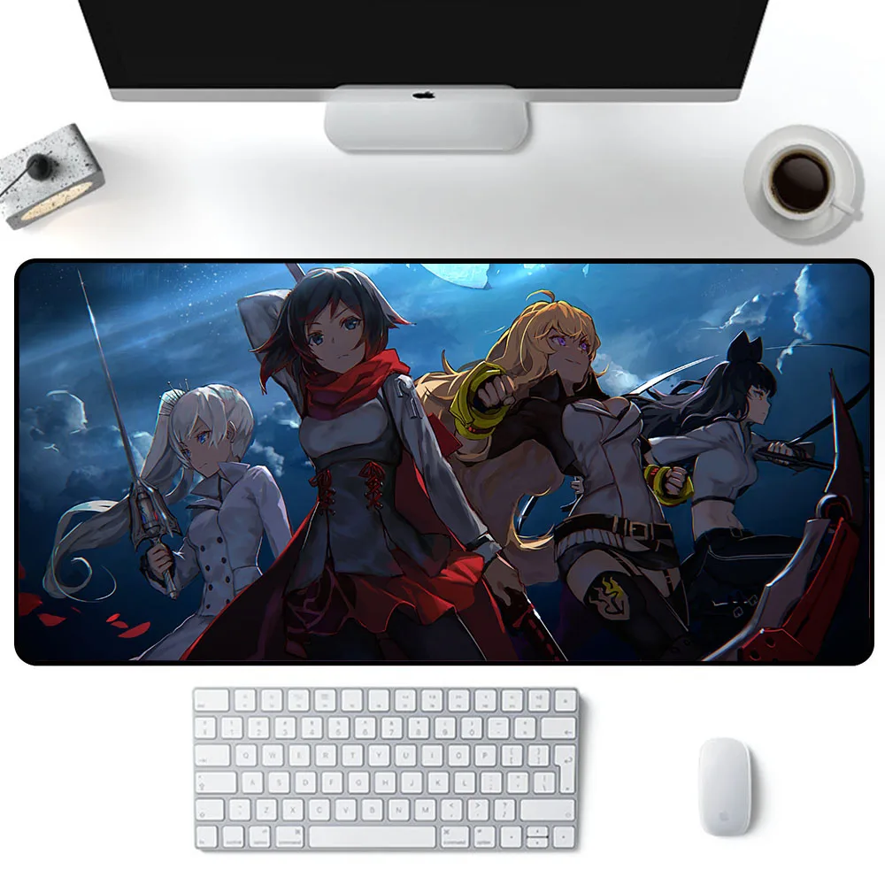 

Japanese Anime Demon Slayer HD Printing XXL Mouse Pad Gamer Accessory Hot Large Computer Lock Edge Keyboard Mat Anime Cartoon