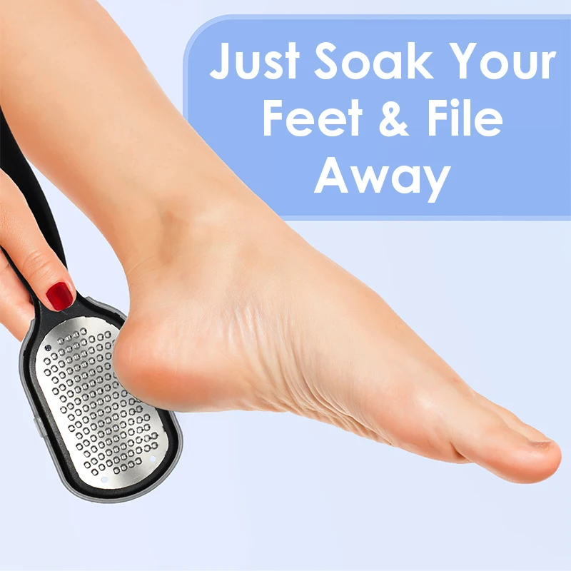Outils de pédicure professionnels, lime à callosités en acier inoxydable, dissolvant de peau morte, grattoir pour les soins des talons, 1/2/3 pièces