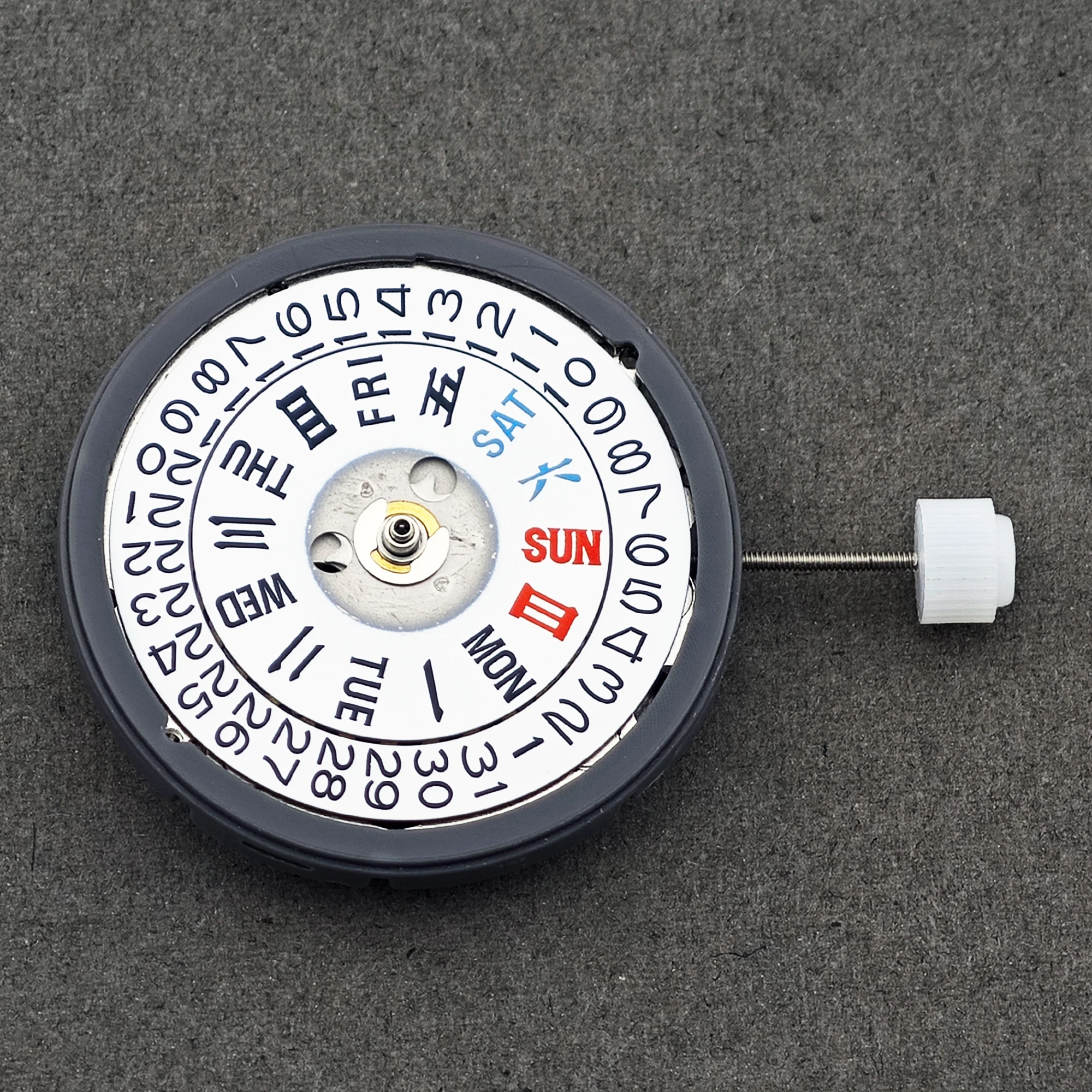 China NH36A Crown 3/3.8/4.2 NH36 Automatic Movement Replacement Parts with Date and Week Calendar view 3