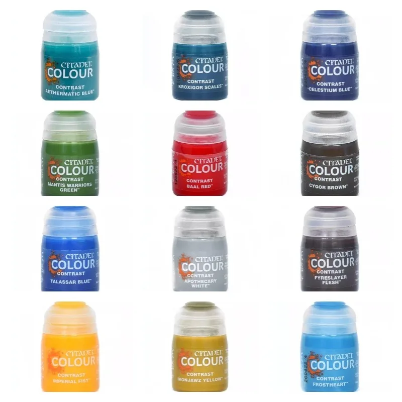 18ml New Contrast Paint Water-based Pigment DIY Plastic/metal/resin Material Miniature Model Game Character Decorative Paint view 2