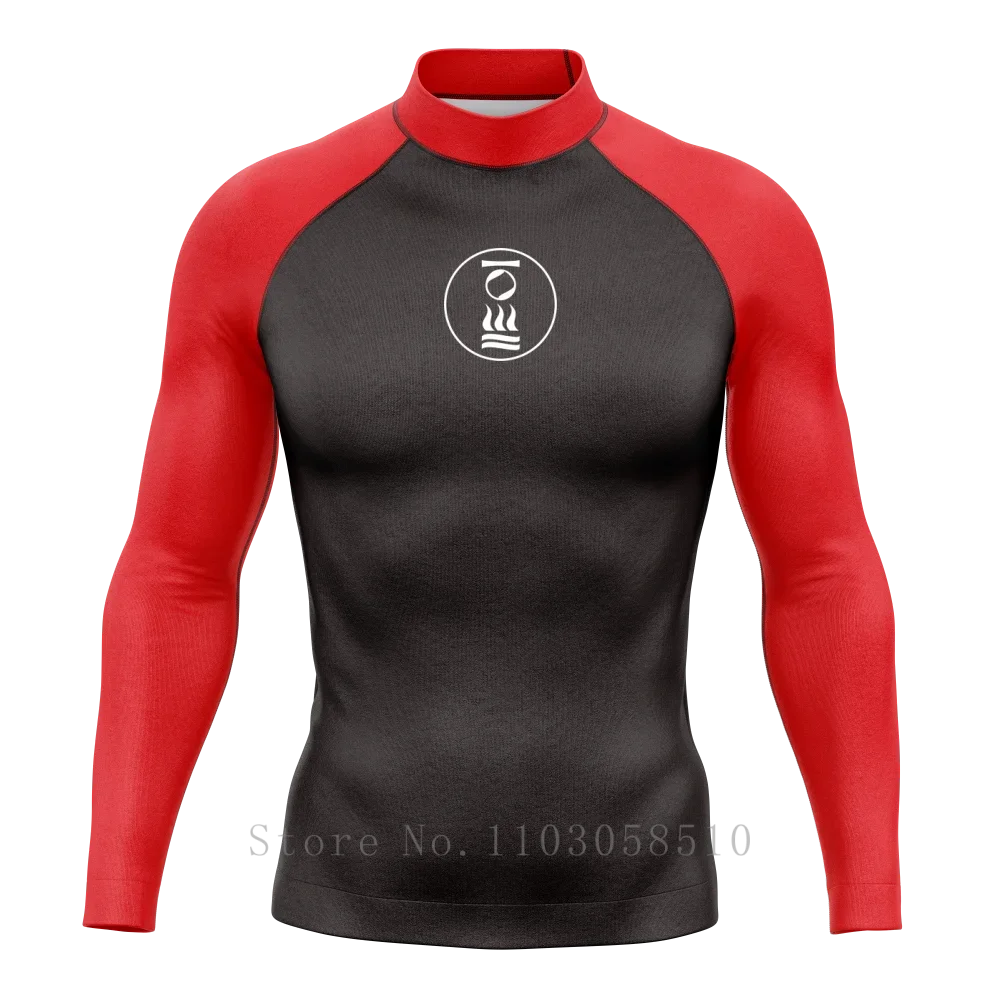 Fourth Element Mens Surfing Diving Swimwear Quick-Dry Stretch UV upf50+ Protection Swim Shirt Rash Guard for Beach Sports Top