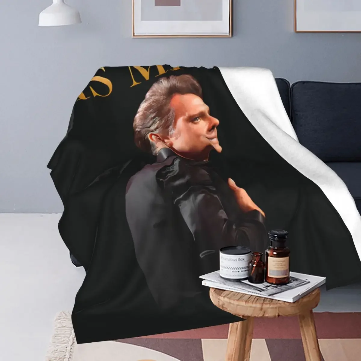 Luis Miguel Tour 2024 coperta Super calda cantante coperta da viaggio coperta invernale divertente copriletto in flanella personalizzato copridivano