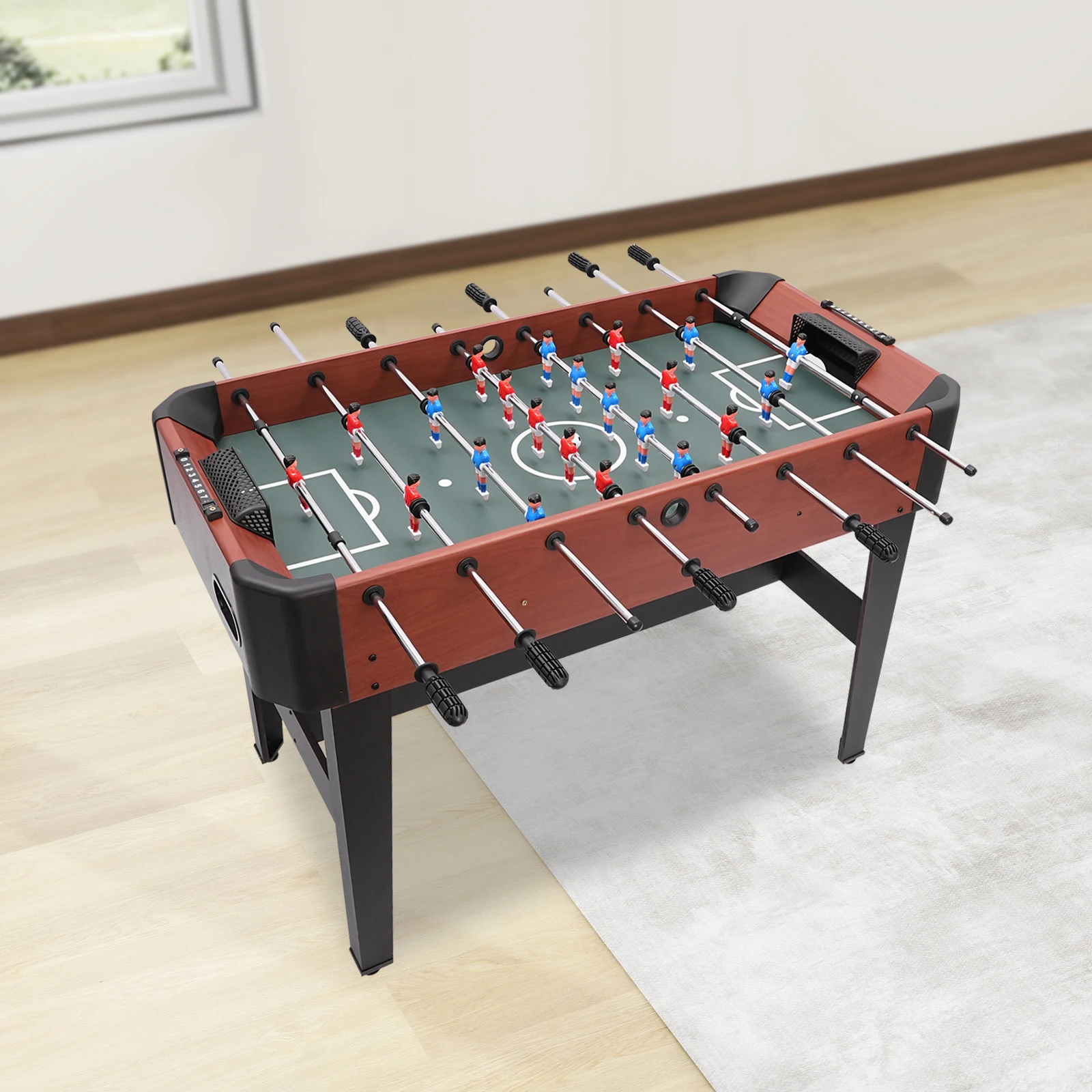 120*61*81 سنتيمتر فووسبالل الجدول الصلب طاولة كرة القدم لعبة 8 قضبان فووسبالل لعبة الجدول قائمة بذاتها طاولة فووسبالل #3
