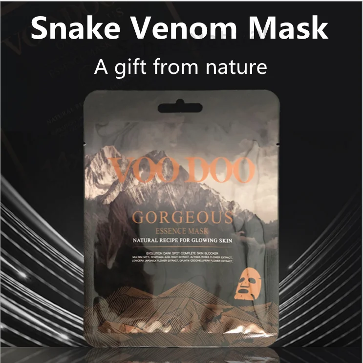 

25g/pc 5pcs Snake Venom Mask Water Replenishing Essence Moisturizing Brightening Flat Water Oil Repair Nourishing Compact