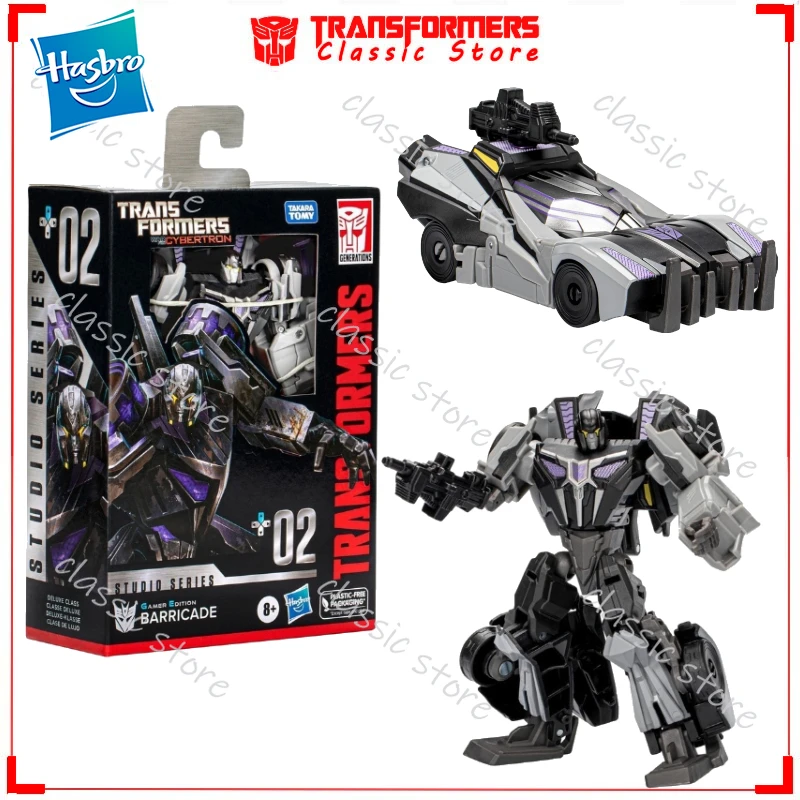 

In Stock Classic Transformers Toys Gamer Edition Deluxe Class WFC SS-GE-02 Barricade Cybertron Autobots Action Figures Gifts