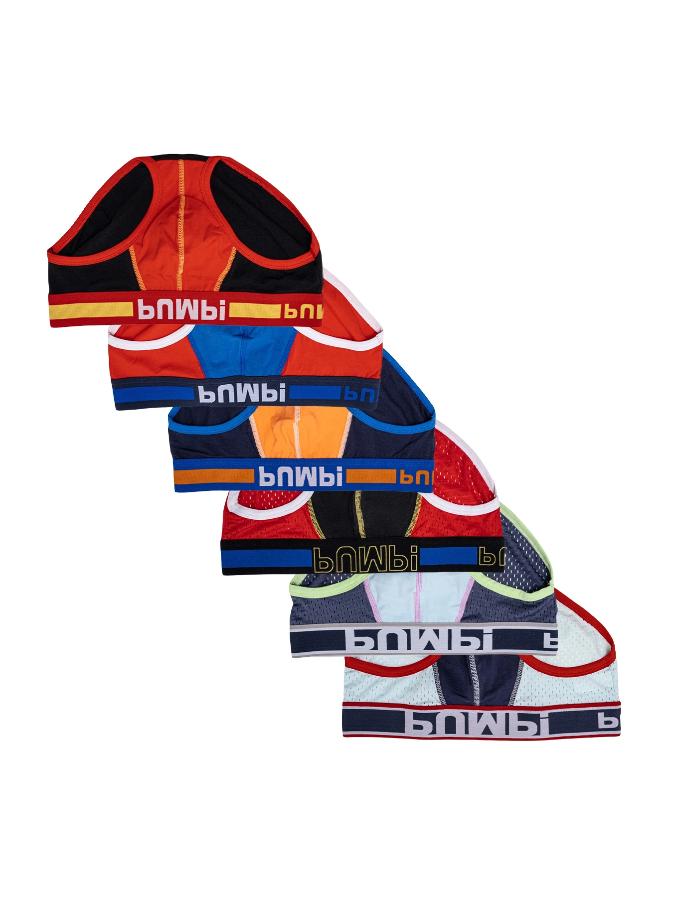 

BNWBI 6 шт./лот, полые дышащие мужские трусы-бикини с бандажами, мужские трусы, сексуальное мужское нижнее белье, мужские трусы для геев