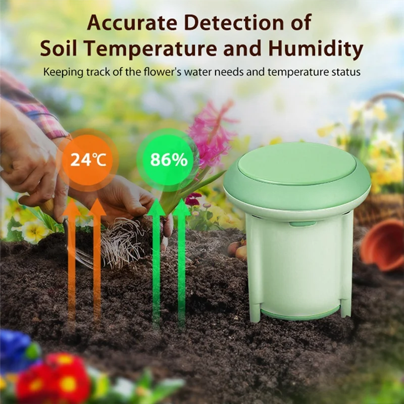 Sensor de solo Y19A Zigbee Graffiti Sensor de solo portátil inteligente Sensor de temperatura e umidade