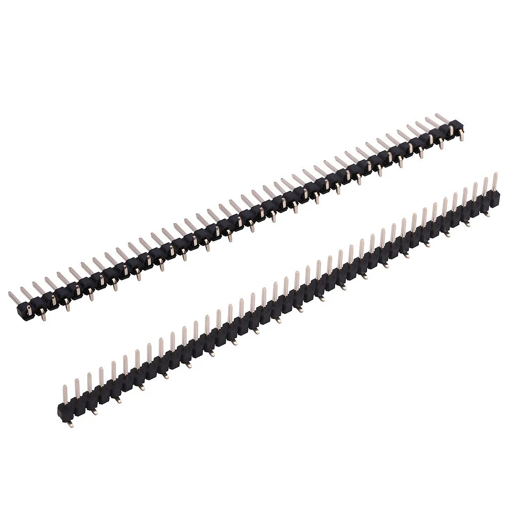 10PCS 1X40Pin 2X40Pin Breakable Pin Header 2.54mm Single Double Row Male Header Connector PCB Pin Strip for Arduino